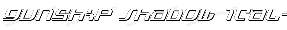 Gunship Shadow Ital字体转换